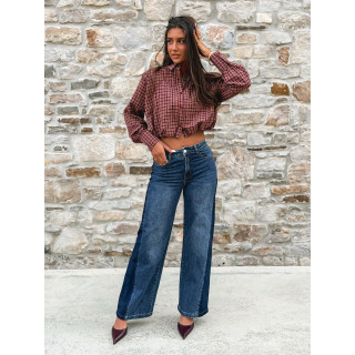 Crop chemise Nesta - Bordeaux