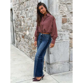 Crop chemise Nesta - Bordeaux