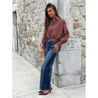 Crop chemise Nesta - Bordeaux