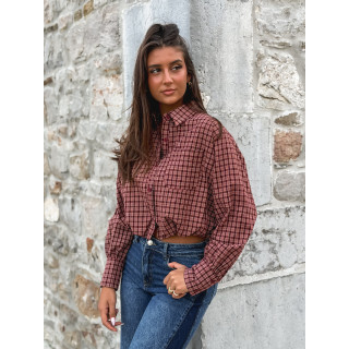 Crop chemise Nesta - Bordeaux