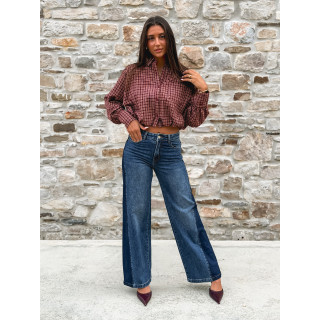 Crop chemise Nesta - Bordeaux