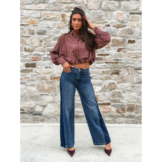 Crop chemise Nesta - Bordeaux