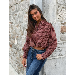 Crop chemise Nesta - Bordeaux