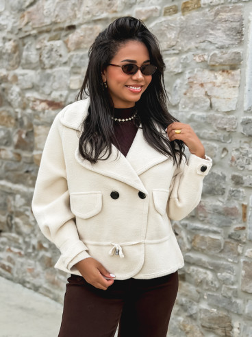 Veste courte Sélénée - Beige