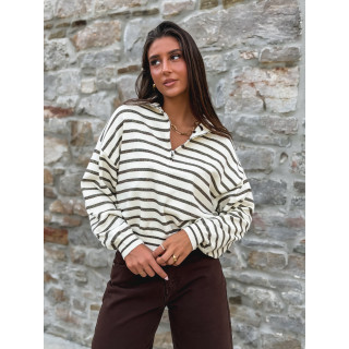 Pull Suzanne - Crème/Chocolat