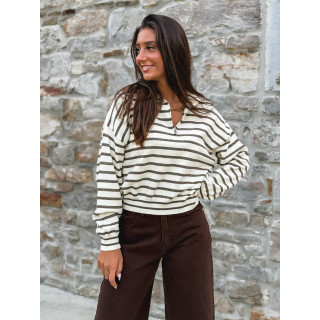 Pull Suzanne - Crème/Chocolat