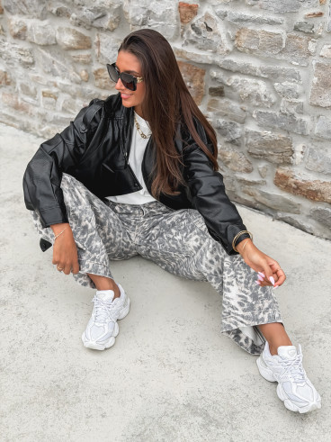 Veste en simili Merianna - Noir