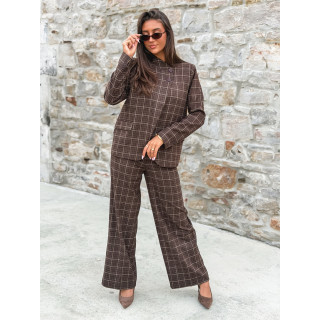 Blazer à carreaux Ilénya - Chocolat