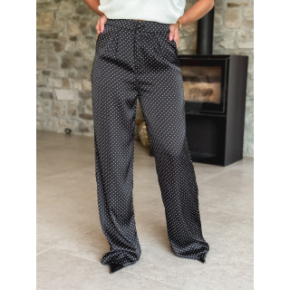 Pantalon à pois Kaléna - Noir