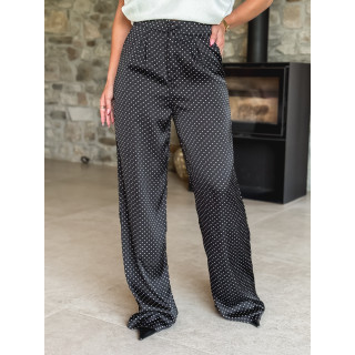 Pantalon à pois Kaléna - Noir