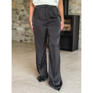Pantalon à pois Kaléna - Noir