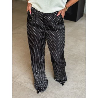 Pantalon à pois Kaléna - Noir