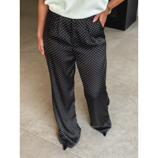Pantalon à pois Kaléna - Noir