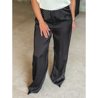 Pantalon à pois Kaléna - Noir