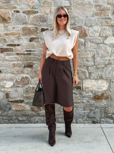 Pull sans manches livia - Beige
