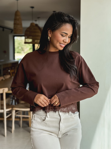 Blouse Rhéa - Chocolat Blouse Rhéa - Chocolat