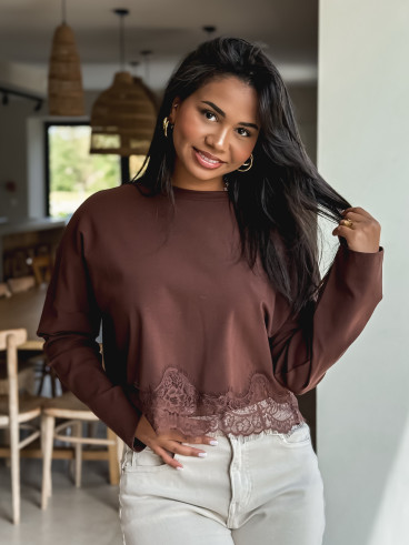 Blouse Rhéa - Chocolat Blouse Rhéa - Chocolat