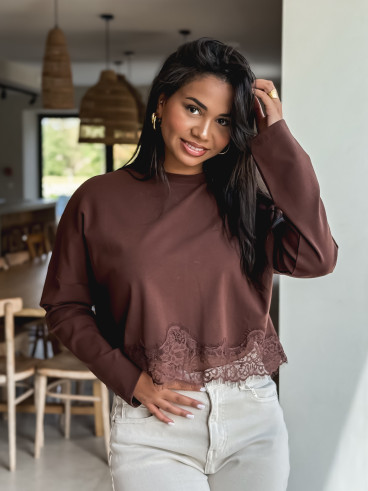 Blouse Rhéa - Chocolat Blouse Rhéa - Chocolat