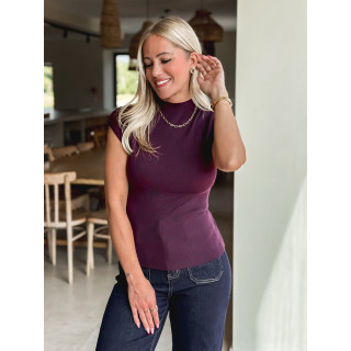 Blouse sans manches Anouk - Bordeaux