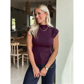 Blouse sans manches Anouk - Bordeaux