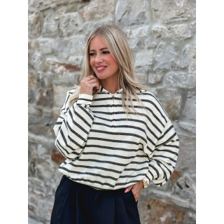 Pull Suzanne - Crème/Marine