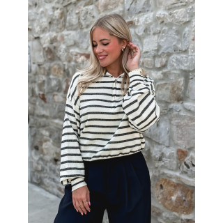 Pull Suzanne - Crème/Marine
