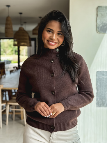 Gilet Lorine - Chocolat Gilet Lorine - Chocolat