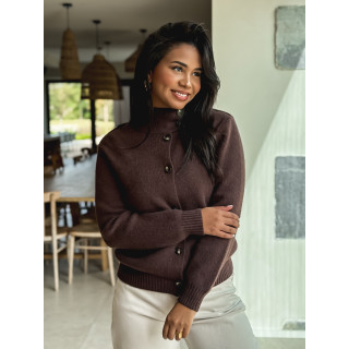 Gilet Lorine - Chocolat