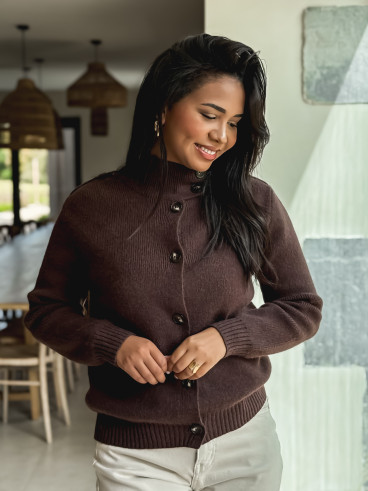 Gilet Lorine - Chocolat Gilet Lorine - Chocolat