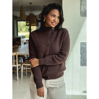 Gilet Lorine - Chocolat