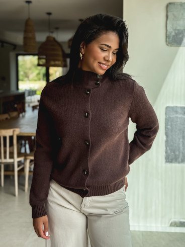 Gilet Lorine - Chocolat Gilet Lorine - Chocolat