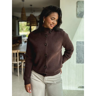 Gilet Lorine - Chocolat
