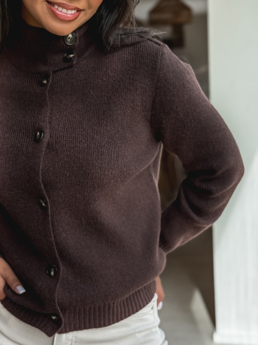 Gilet Lorine - Chocolat Gilet Lorine - Chocolat