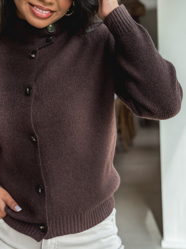 Gilet Lorine - Chocolat Gilet Lorine - Chocolat