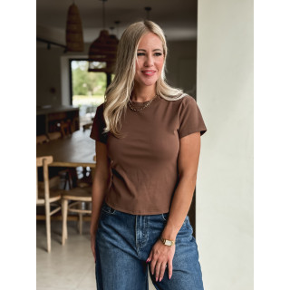 T-shirt Engel - Marron