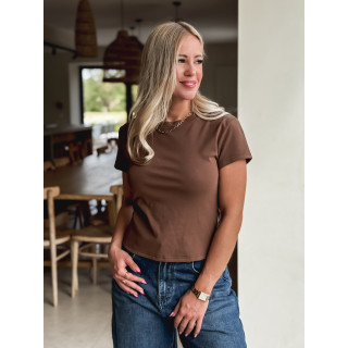 T-shirt Engel - Marron
