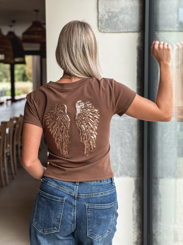 T-shirt Engel - Marron T-shirt Engel - Marron