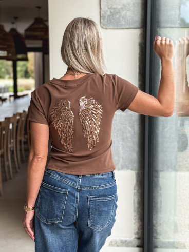 T-shirt Engel - Marron T-shirt Engel - Marron