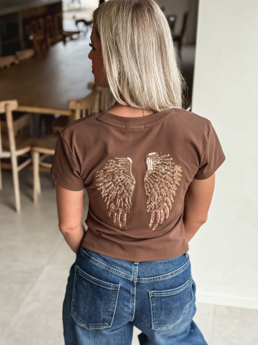 T-shirt Engel - Marron T-shirt Engel - Marron