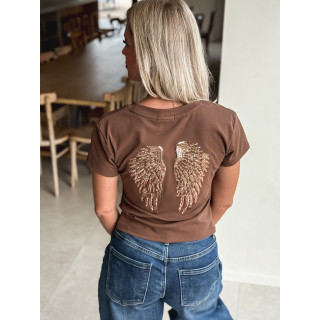 T-shirt Engel - Marron