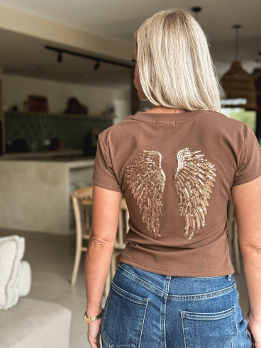 T-shirt Engel - Marron T-shirt Engel - Marron