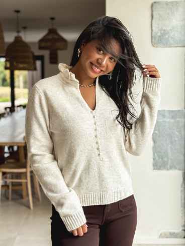 Pull Ysaline - Beige Pull Ysaline - Beige