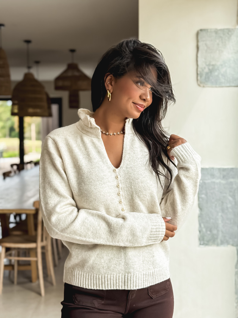 Pull Ysaline - Beige Pull Ysaline - Beige