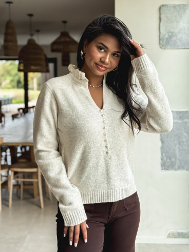 Pull Ysaline - Beige Pull Ysaline - Beige