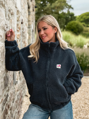 Gilet teddy Pinta - Bleu marine Gilet teddy Pinta - Bleu marine
