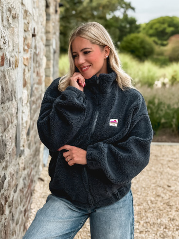 Gilet teddy Pinta - Bleu marine Gilet teddy Pinta - Bleu marine