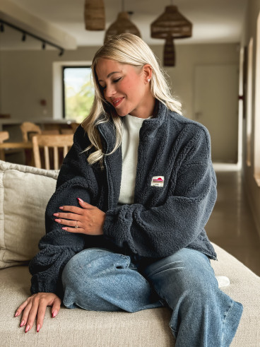 Gilet teddy Pinta - Bleu marine Gilet teddy Pinta - Bleu marine