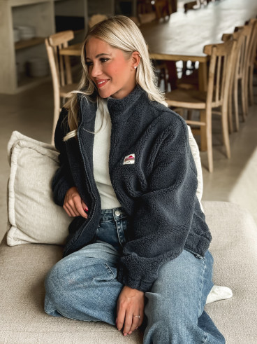 Gilet teddy Pinta - Bleu marine Gilet teddy Pinta - Bleu marine