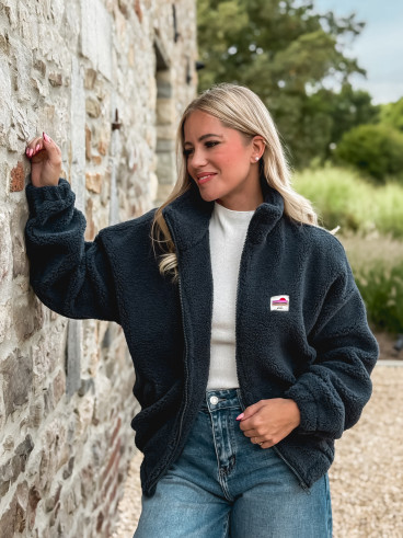 Gilet teddy Pinta - Bleu marine Gilet teddy Pinta - Bleu marine