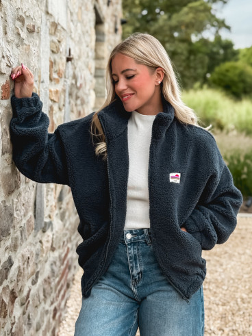 Gilet teddy Pinta - Bleu marine